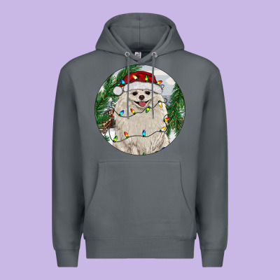 Premium Hoodie Pomeranian And Farm