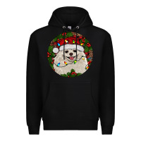 Black Christmas pomeranian Premium Hoodie - RanaPortraitStore