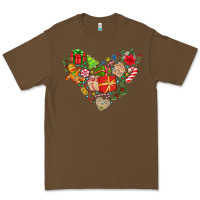 Cacao merry Christmas heart Premium Tee - CowhideDigitalArt
