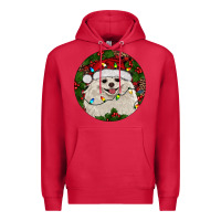 Cardinal Christmas pomeranian Premium Hoodie - RanaPortraitStore