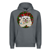 Rock Christmas pomeranian Premium Hoodie - RanaPortraitStore