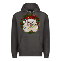 Smoke Christmas pomeranian Premium Hoodie - RanaPortraitStore