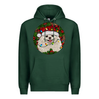 Sports Green Christmas pomeranian Premium Hoodie - RanaPortraitStore