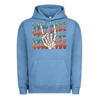 Pigment Pebble Blue cool dude Urban Hoodie - MaliasSmallBusiness