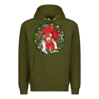 Army Green Roaster Christmas Premium Hoodie - RanaPortraitStore