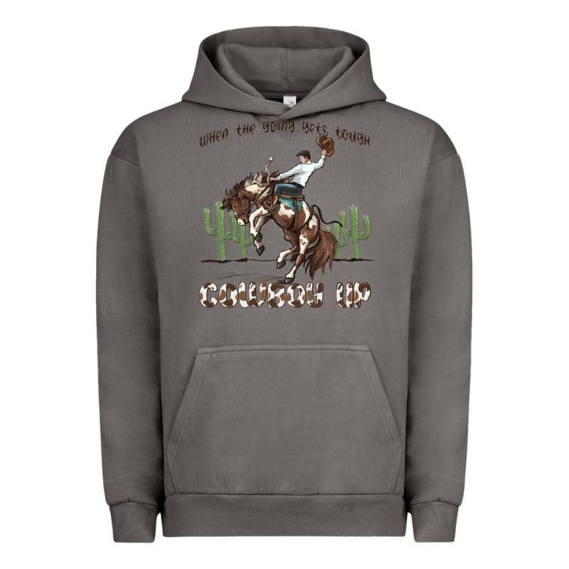 When The Going Gets Tough Cowboy Up Urban Hoodie by MaliasSmallBusiness | Teevron
