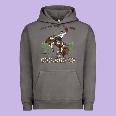 Urban Hoodie when the going gets tough cowboy up