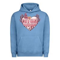 Pigment Pebble Blue future cowgirl Urban Hoodie - MaliasSmallBusiness
