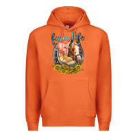 Carrot chicken pig horse farm life Premium Hoodie - texasbilliewilder