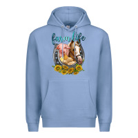 Colony Blue chicken pig horse farm life Premium Hoodie - texasbilliewilder