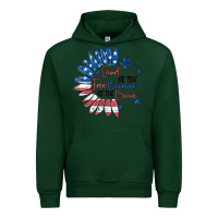 Forest Green land of the free because of the brave Urban Hoodie - MaliasSmallBusiness