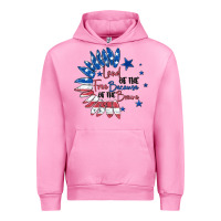Fuchsia Pink land of the free because of the brave Urban Hoodie - MaliasSmallBusiness