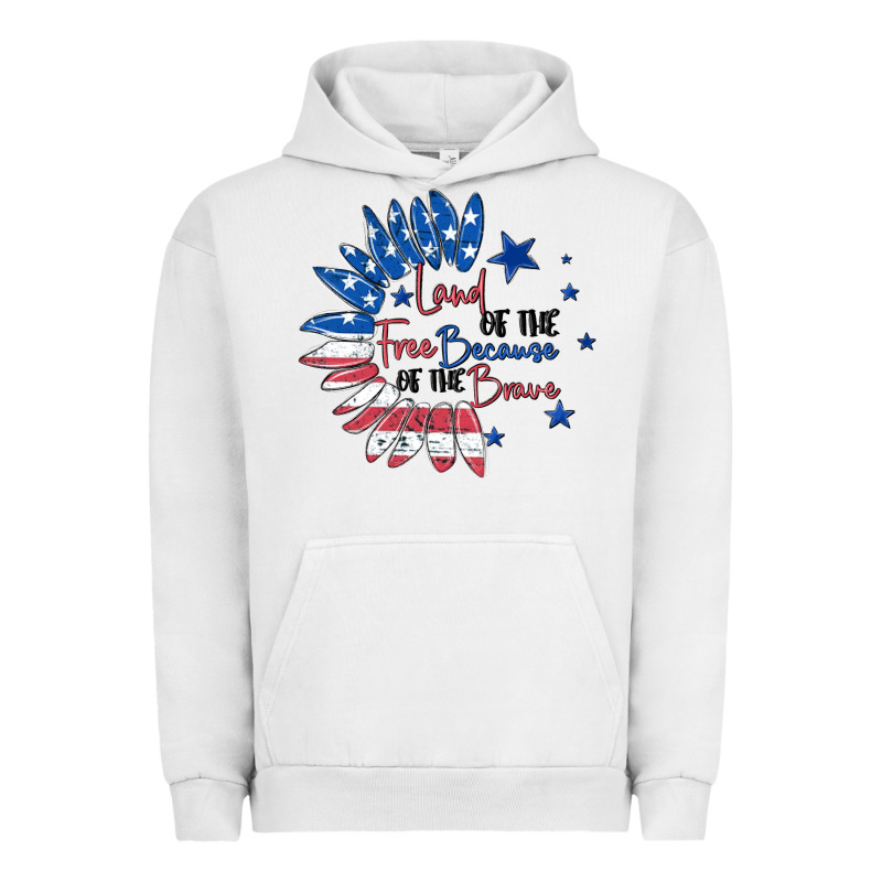 Land Of The Free Because Of The Brave Urban Hoodie by MaliasSmallBusiness | Teevron