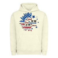 Pigment Pistachio land of the free because of the brave Urban Hoodie - MaliasSmallBusiness
