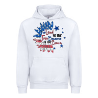 White land of the free because of the brave Urban Hoodie - MaliasSmallBusiness