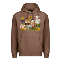 Chestnut coffee cups goats Premium Hoodie - texasbilliewilder