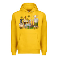 Lemon coffee cups goats Premium Hoodie - texasbilliewilder