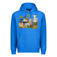 True Royal coffee cups goats Premium Hoodie - texasbilliewilder