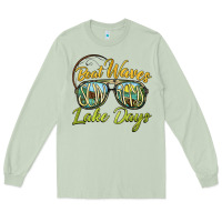 Matcha boat waves sun rays lake days Long Sleeve Tee - BarkalooDesign