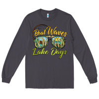 Smoke boat waves sun rays lake days Long Sleeve Tee - BarkalooDesign