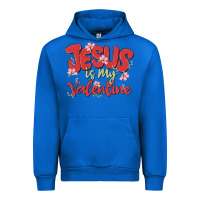 Cobalt jesus is my valentine Urban Hoodie - MaliasSmallBusiness