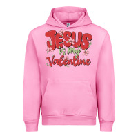 Fuchsia Pink jesus is my valentine Urban Hoodie - MaliasSmallBusiness