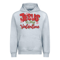 Heather Grey jesus is my valentine Urban Hoodie - MaliasSmallBusiness