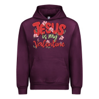 Mauve Wine jesus is my valentine Urban Hoodie - MaliasSmallBusiness