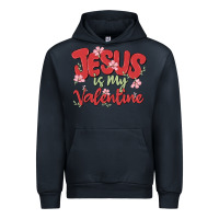 Navy jesus is my valentine Urban Hoodie - MaliasSmallBusiness
