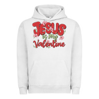 Pigment Lunar Rock jesus is my valentine Urban Hoodie - MaliasSmallBusiness