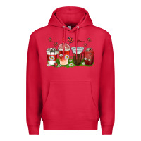 Cardinal coffee cups lady bug with daisies Premium Hoodie - texasbilliewilder