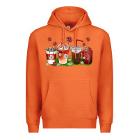 Carrot coffee cups lady bug with daisies Premium Hoodie - texasbilliewilder
