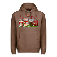 Chestnut coffee cups lady bug with daisies Premium Hoodie - texasbilliewilder