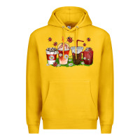 Lemon coffee cups lady bug with daisies Premium Hoodie - texasbilliewilder