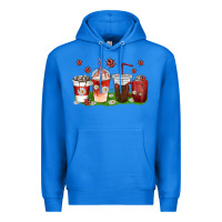 True Royal coffee cups lady bug with daisies Premium Hoodie - texasbilliewilder