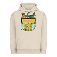 Pigment French Oak customized dinosaur birthday boy Urban Hoodie - MaliasSmallBusiness