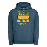 Pigment Midnight Navy customized dinosaur birthday boy Urban Hoodie - MaliasSmallBusiness