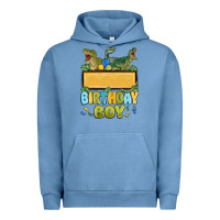 Pigment Pebble Blue customized dinosaur birthday boy Urban Hoodie - MaliasSmallBusiness