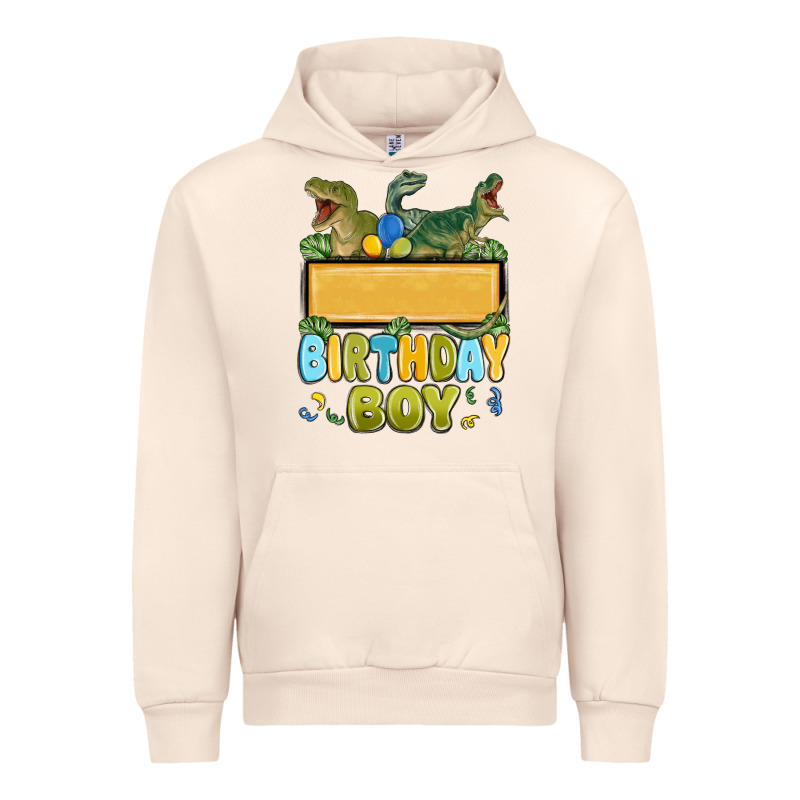 Customized Dinosaur Birthday Boy Urban Hoodie by MaliasSmallBusiness | Teevron