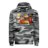 Slate Camo coffee cups rooster Premium Hoodie - texasbilliewilder