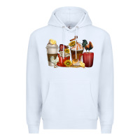 White coffee cups rooster Premium Hoodie - texasbilliewilder