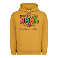 Pigment Peanut Butter blessed to be called nana Urban Hoodie - MaliasSmallBusiness