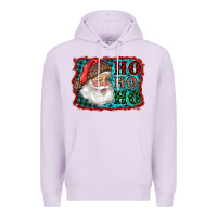 Lilac Santa Ho Ho Ho Premium Hoodie - RanaPortraitStore