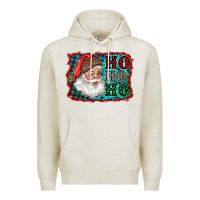 Oatmeal Heather Santa Ho Ho Ho Premium Hoodie - RanaPortraitStore