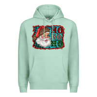 Seafoam Santa Ho Ho Ho Premium Hoodie - RanaPortraitStore