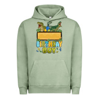 Pigment Oil Green customized dinosaur birthday boy Urban Hoodie - MaliasSmallBusiness
