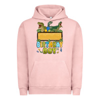 Pigment Salmon customized dinosaur birthday boy Urban Hoodie - MaliasSmallBusiness