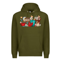 Army Green Nurse coffee cups Premium Hoodie - texasbilliewilder