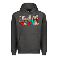 Charcoal Heather Nurse coffee cups Premium Hoodie - texasbilliewilder
