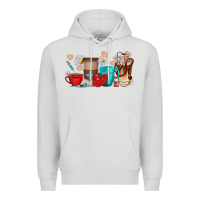 Dove Grey Nurse coffee cups Premium Hoodie - texasbilliewilder